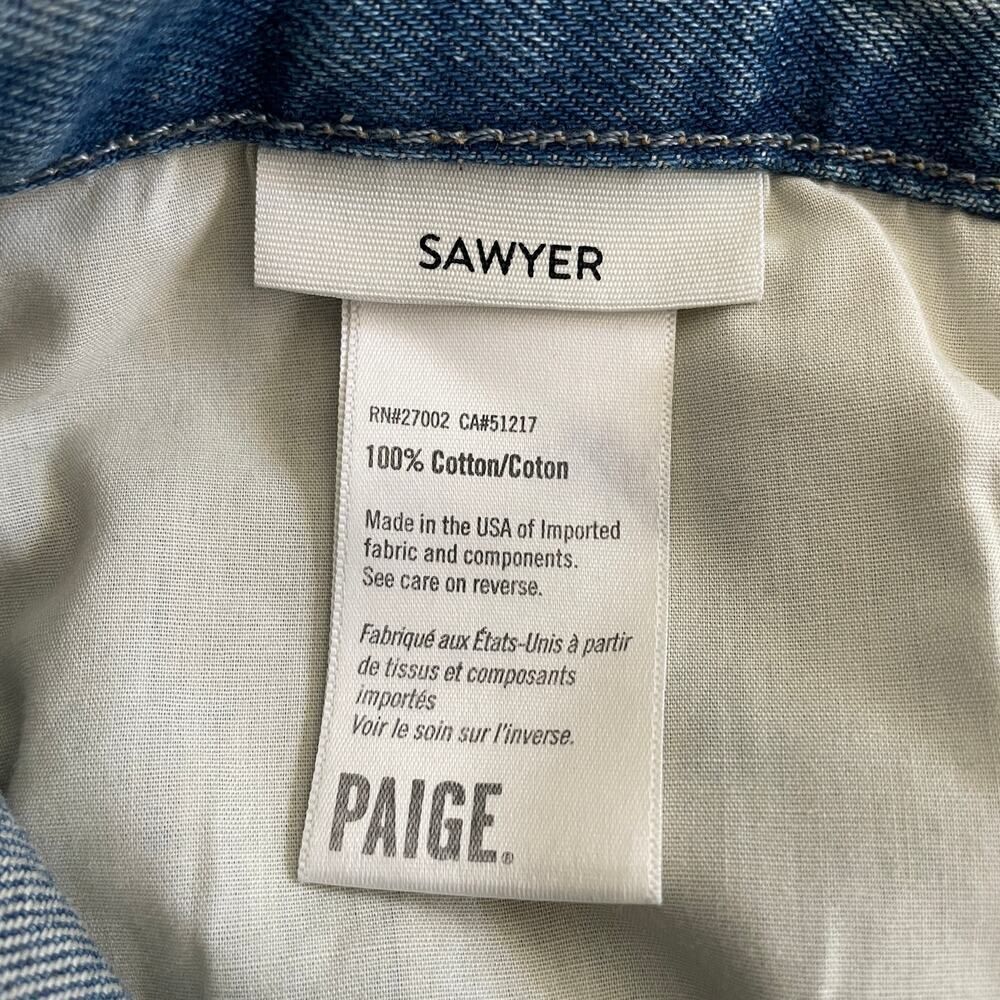 Paige Sawyer Straight Leg Jeans in Imagine - Size: 31 - Picture 7 of 13